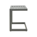 Aether aluminum table in anthracite color 37.5x36.5x53cm - Image 2