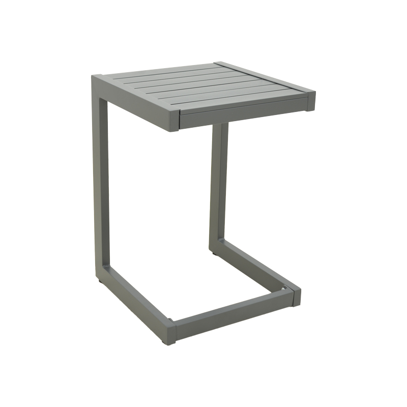 288-000036 Aether aluminum table in anthracite color 37.5x36.5x53cm - Image 1