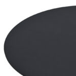 Table Xuson black mdf and metal legs D120x75cm - Image 3