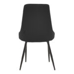 Chair Azori black velvet-black metal leg 49x55x85cm - Слика 5