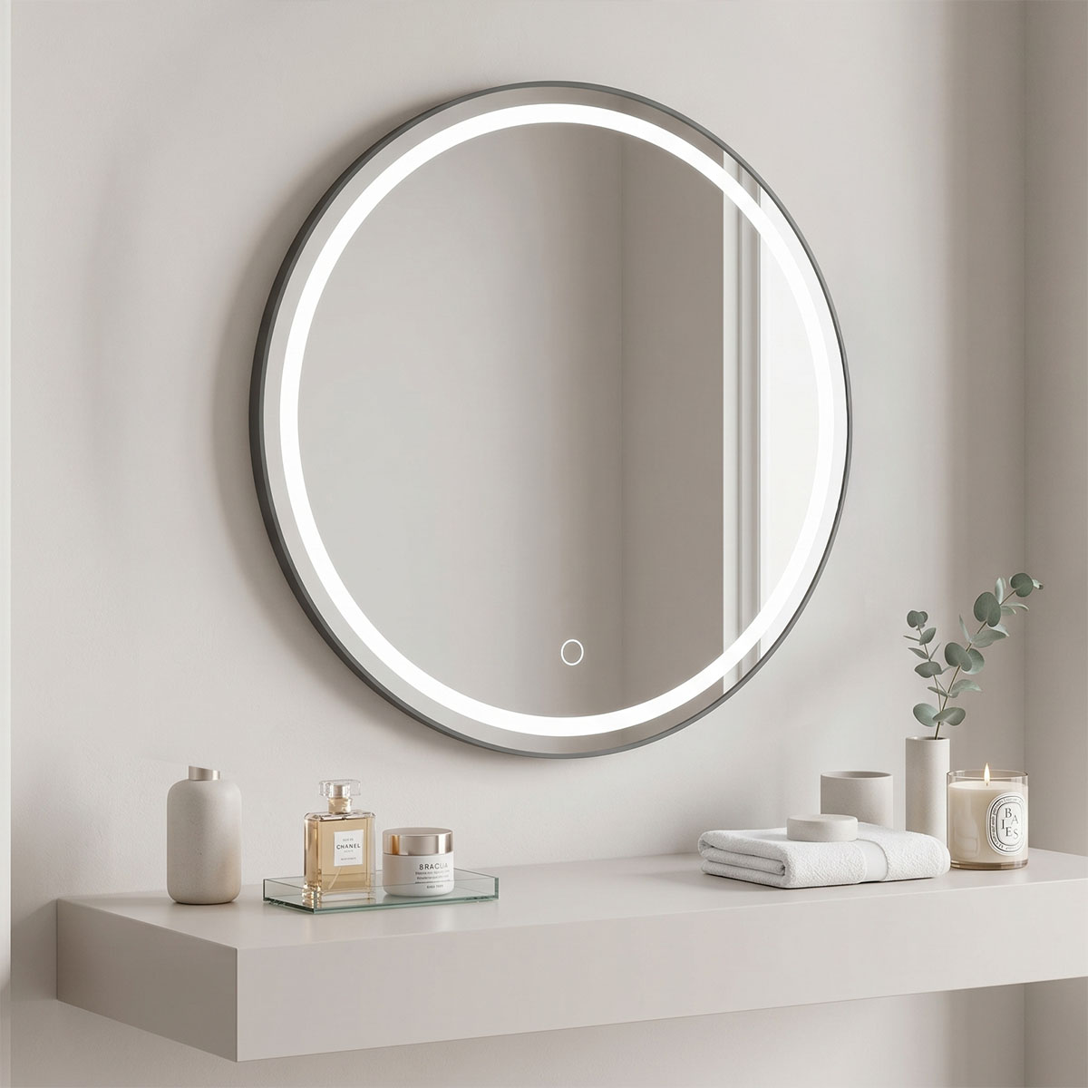 298-000053 Deliza led mirror D60x2.5cm - Слика 1