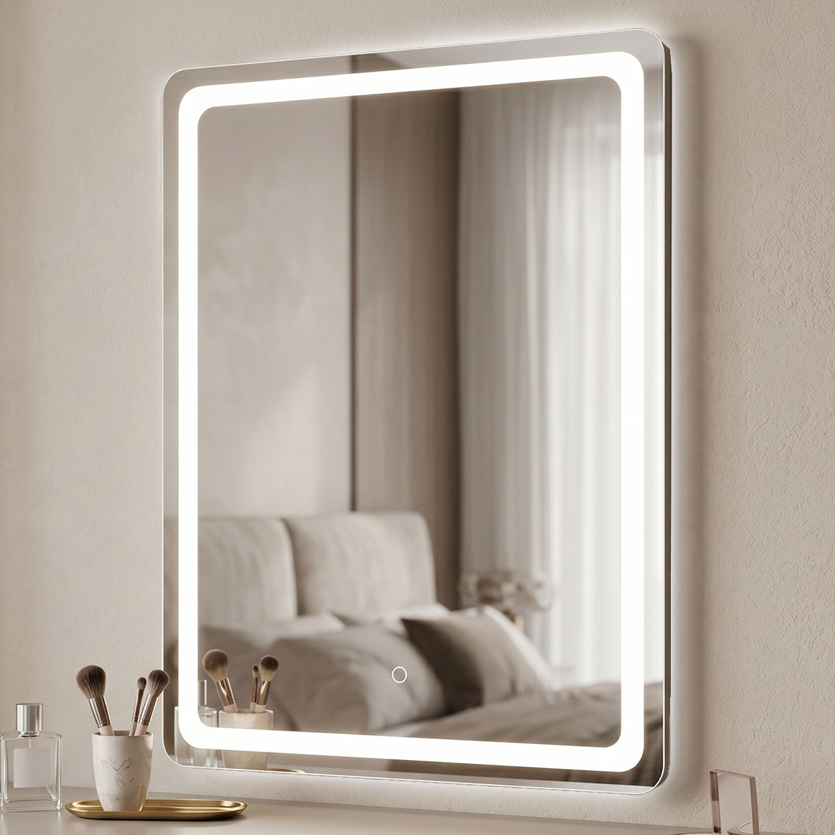 298-000056 Delbo led mirror 60x2.5x80cm - Image 1