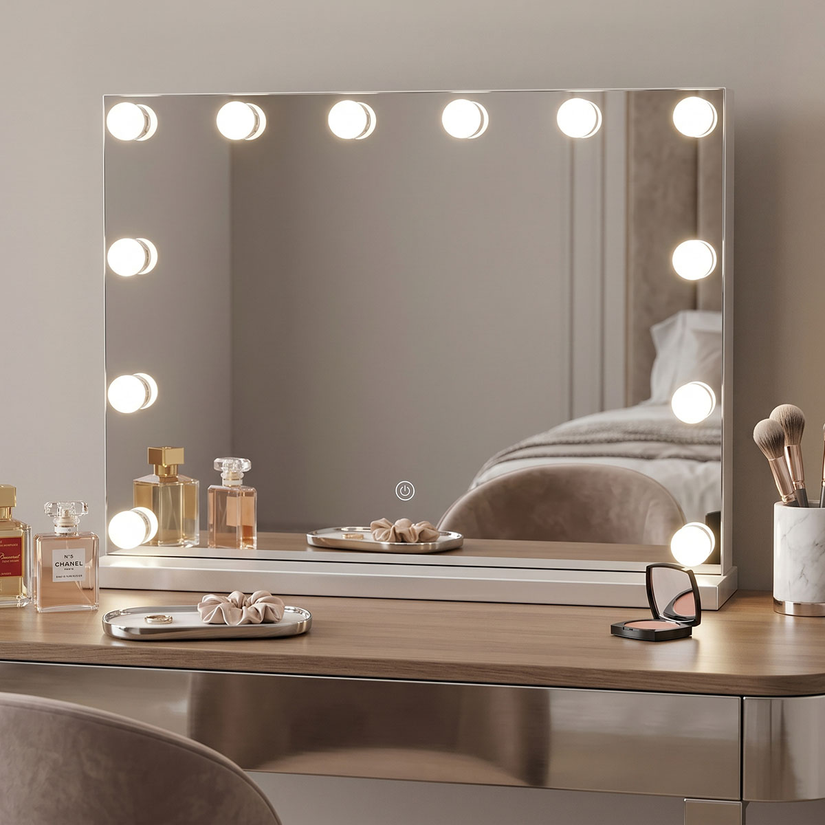 298-000057 Belia led mirror 60x12x80cm - Image 1