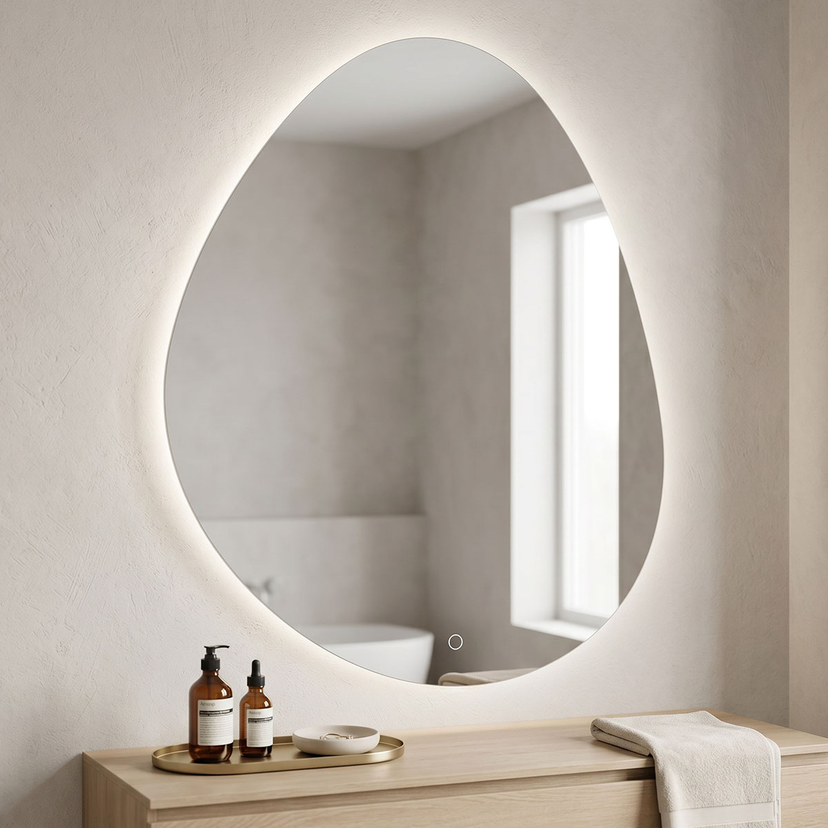 298-000059 Arminia led mirror 60x2.5x80cm - Image 1