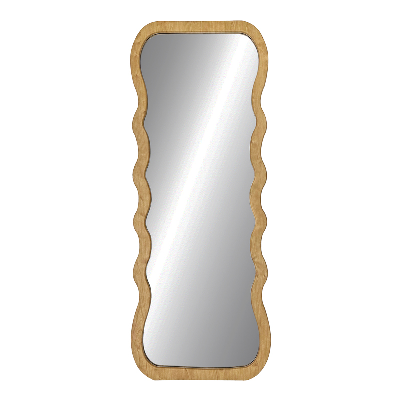 298-000062 Zerbon mdf mirror in natural color 60x1.5x155cm - Image 1