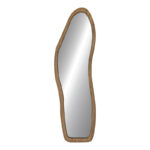 Quene mdf mirror in natural color 50x1.5x150cm