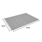 Teppe jute rug in natural shade 230x160x1cm - Image 3