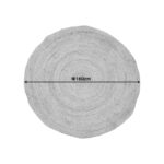 Solon beige jute rug D160x1cm - Image 2