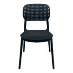 Stackable Regande pp chair black 42x49.5x82cm - Слика 4