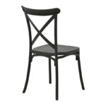 Stackable Crossie pp chair black 43x53x88cm - Слика 2