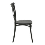Stackable Crossie pp chair black 43x53x88cm - Слика 3