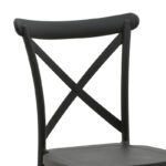Stackable Crossie pp chair black 43x53x88cm - Слика 6