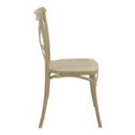 Stackable Crossie pp chair cappuccino 43x53x88cm - Слика 3