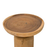 Coffee table Tobola suar wood in natural color D60x45cm - Image 3