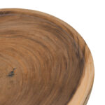 Coffee table Tobola suar wood in natural color D60x45cm - Image 4