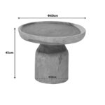 Coffee table Tobola suar wood in natural color D60x45cm - Image 6
