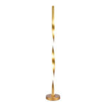 Floor light Jounko led metal in gold color D20x130cm - Image 3