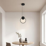 Ceiling light Ganden led metal in black color D26.5x20cm