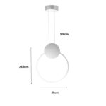 Ceiling light Ganden led metal in gold color D26.5x20cm - Image 3