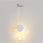 Ceiling light Ganden led metal in white color D26.5x20cm - Image 2