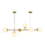 Ceiling lamp Bemfy led gold metal 120x15x15cm - Слика 2