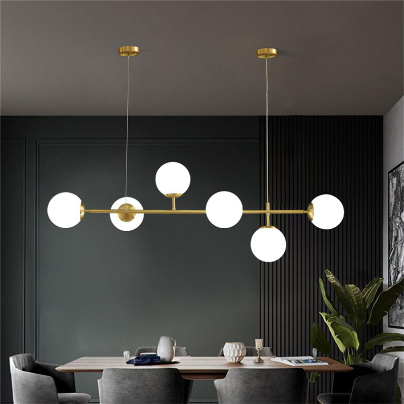 342-000152 Ceiling lamp Bemfy led gold metal 120x15x15cm - Слика 1