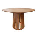 Kenda I mindi wood table in natural shade D150x75cm - Image 2