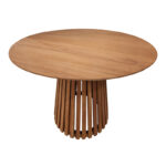 Kenda I mindi wood table in natural shade D150x75cm - Image 3