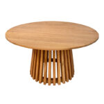Kenda I mindi coffee table, natural wood, D80x45cm - Image 2
