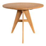 Cadrada table teak wood in natural shade D80x76cm