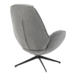 Armchair rotating Flago boucle fabric anthracite 85x88x103.5cm - Слика 2