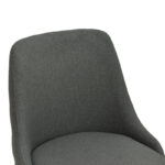 Zedna chair anthracite fabric with black metal legs 51x58x84cm - Слика 6