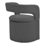 Cocon armchair anthracite fabric 58x58x80cm - Image 2