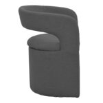 Cocon armchair anthracite fabric 58x58x80cm - Image 3
