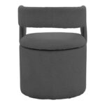 Cocon armchair anthracite fabric 58x58x80cm - Image 5