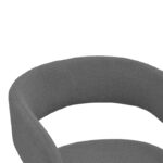 Cocon armchair anthracite fabric 58x58x80cm - Image 6