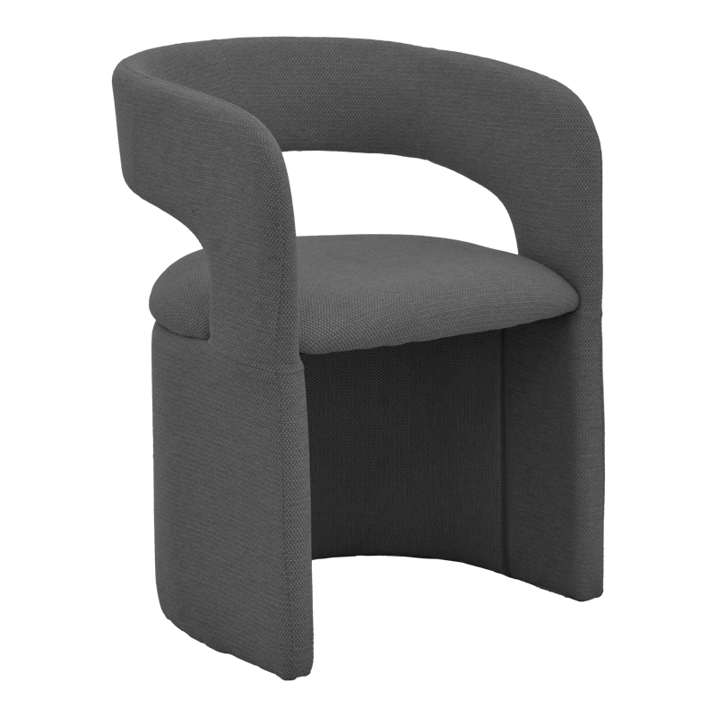 357-000026 Cocon armchair anthracite fabric 58x58x80cm - Image 1
