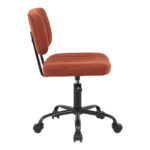 Office chair Warra burgundy fabric 50x52x76-86cm - Слика 3
