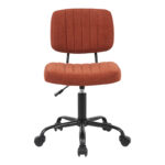 Office chair Warra burgundy fabric 50x52x76-86cm - Слика 4