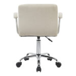 Office chair Buleco beige fabric 56x46x74-86cm - Image 5