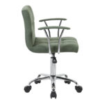 Office chair Buleco olive green fabric 56x46x74-86cm - Слика 3