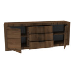 Doha buffet walnut with oak 210x45x80.5cm - Слика 3