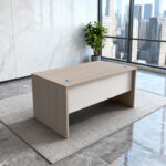 Armadi work desk sonoma-white 180x75x75cm - Слика 2