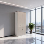 Armadi sonoma office cabinet-white 80x40x200cm - Слика 2