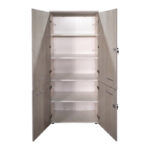 Armadi sonoma office cabinet-white 80x40x200cm - Слика 3
