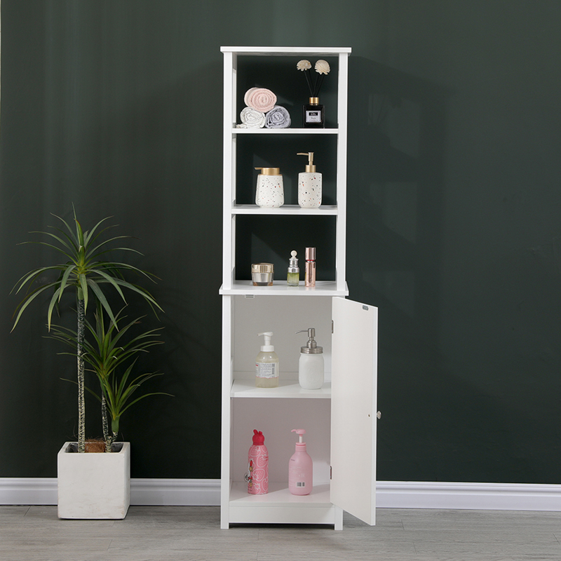370-000032 Cabinet-Column Larben mdf white 40x33x150cm - Слика 1