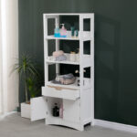 Cabinet-Column Sejo mdf white 60x32.5x154cm