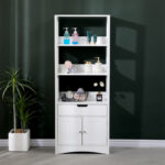 Cabinet-Column Sejo mdf white 60x32.5x154cm - Image 4