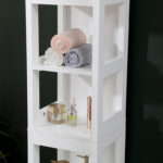 Cabinet-Column Kelby mdf white 30x30x144cm - Слика 6