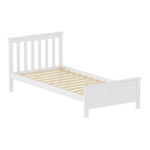 Bed Neranda pine wood white 90x190cm - Image 2